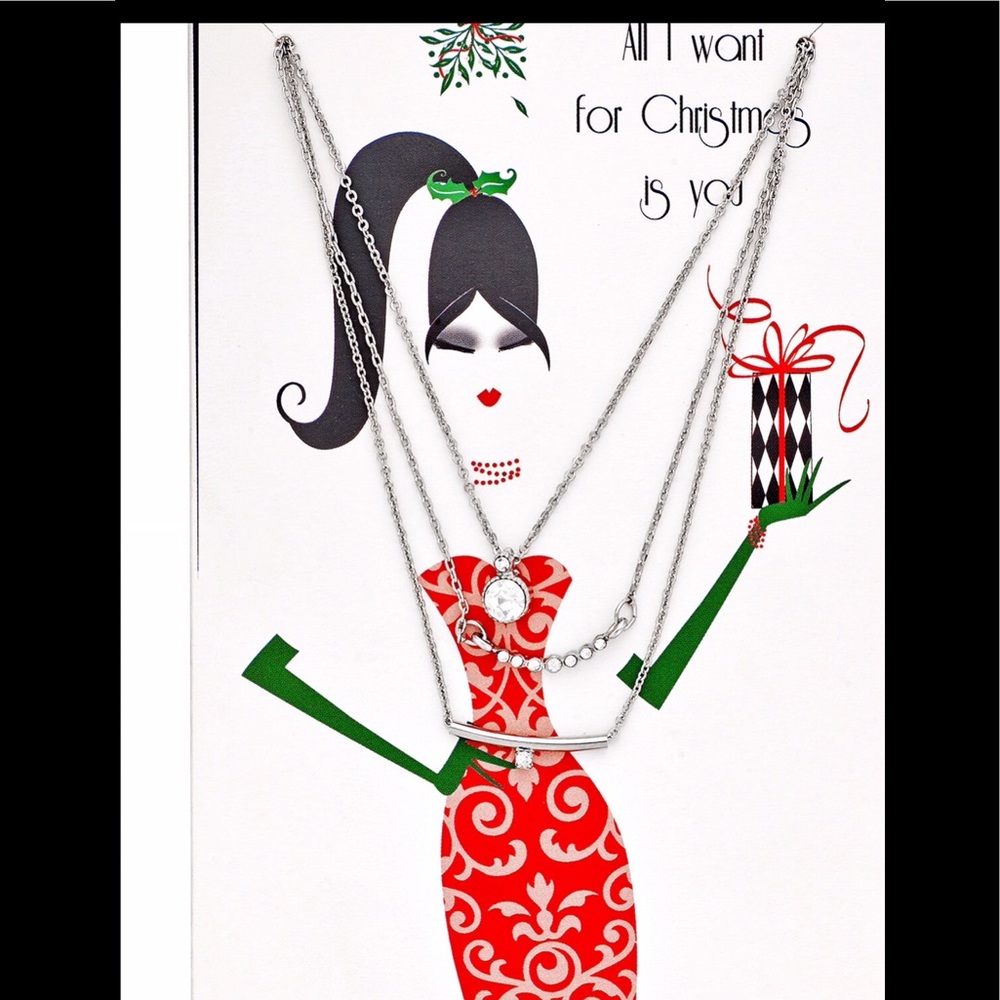 🎉HP🎉 CRYSTAL PENDANT 3 PIECE NECKLACE🎉